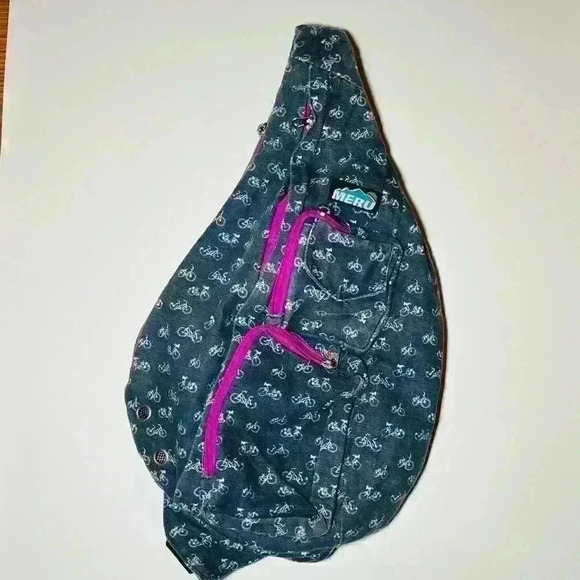 MERU Handbags - MERU Sling Bag 100% Cotton Bicycle Print